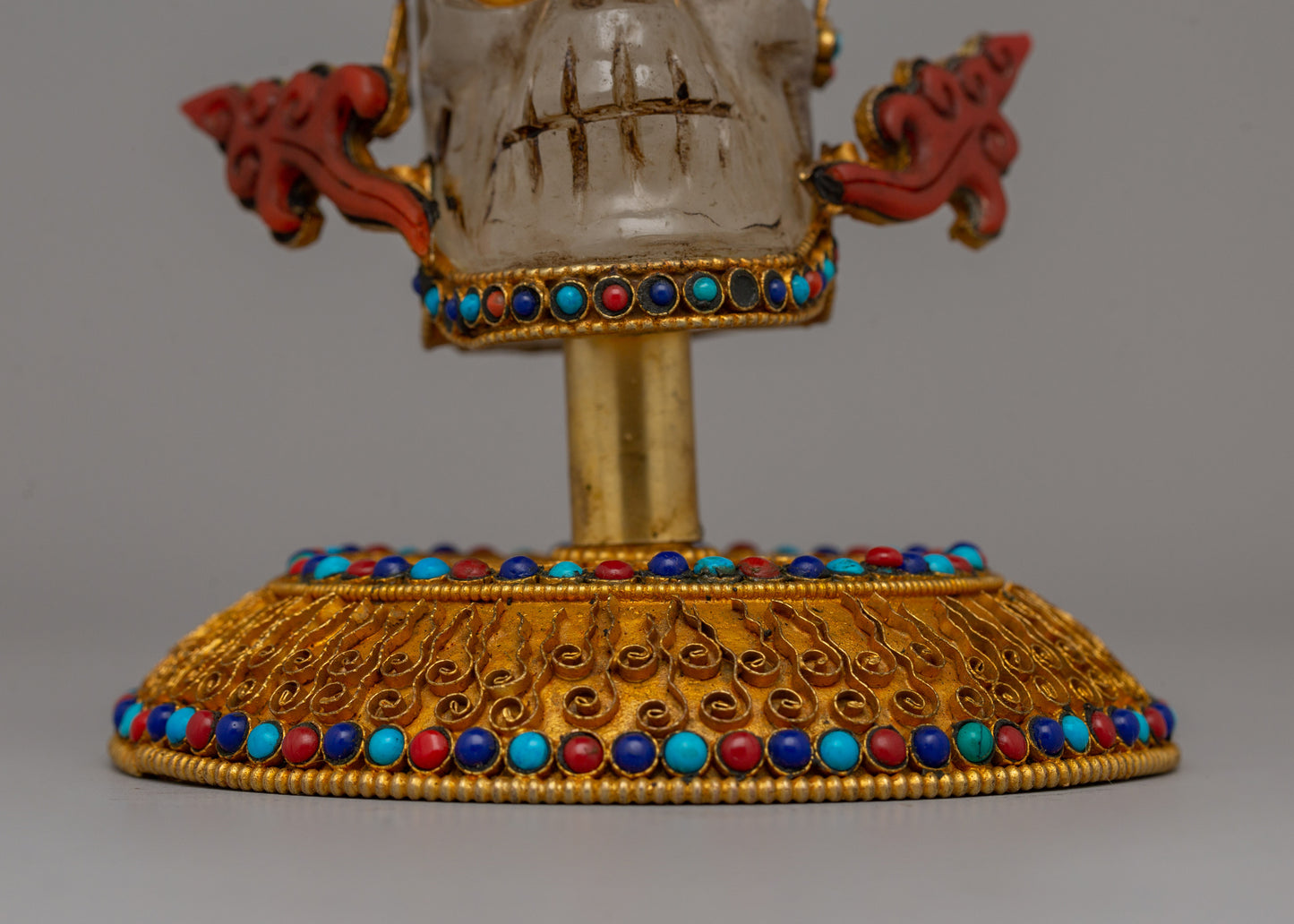 Handcrafted Buddhist Skull Head | Perfect Spiritual Decor Piece