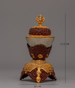 Handcrafted Tibetan Kapala Set | Perfect for Altars and Spiritual Practices