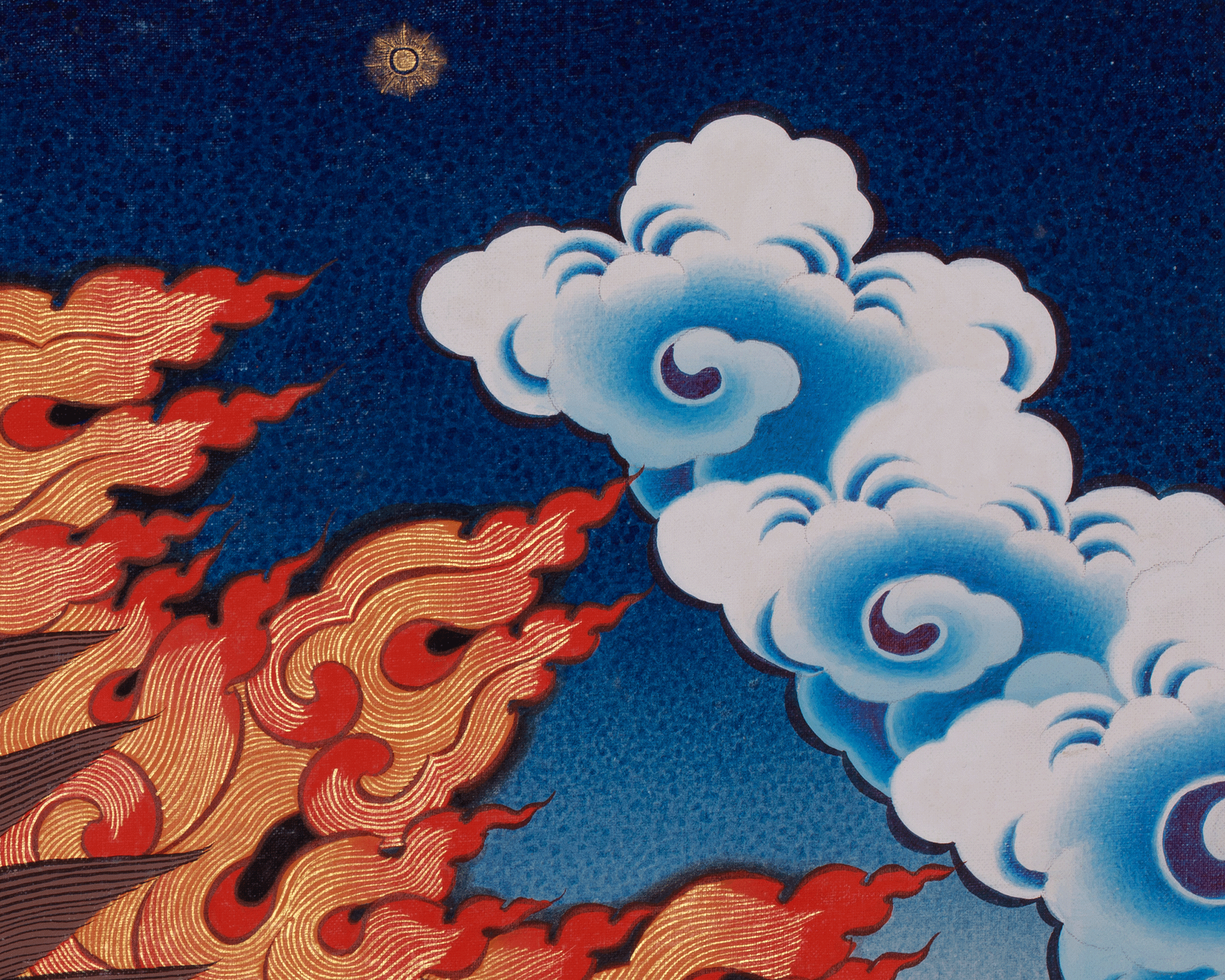 Vajrapani Buddhist Art | Tibetan Protector Thangka | Embodiment of Fearless Power
