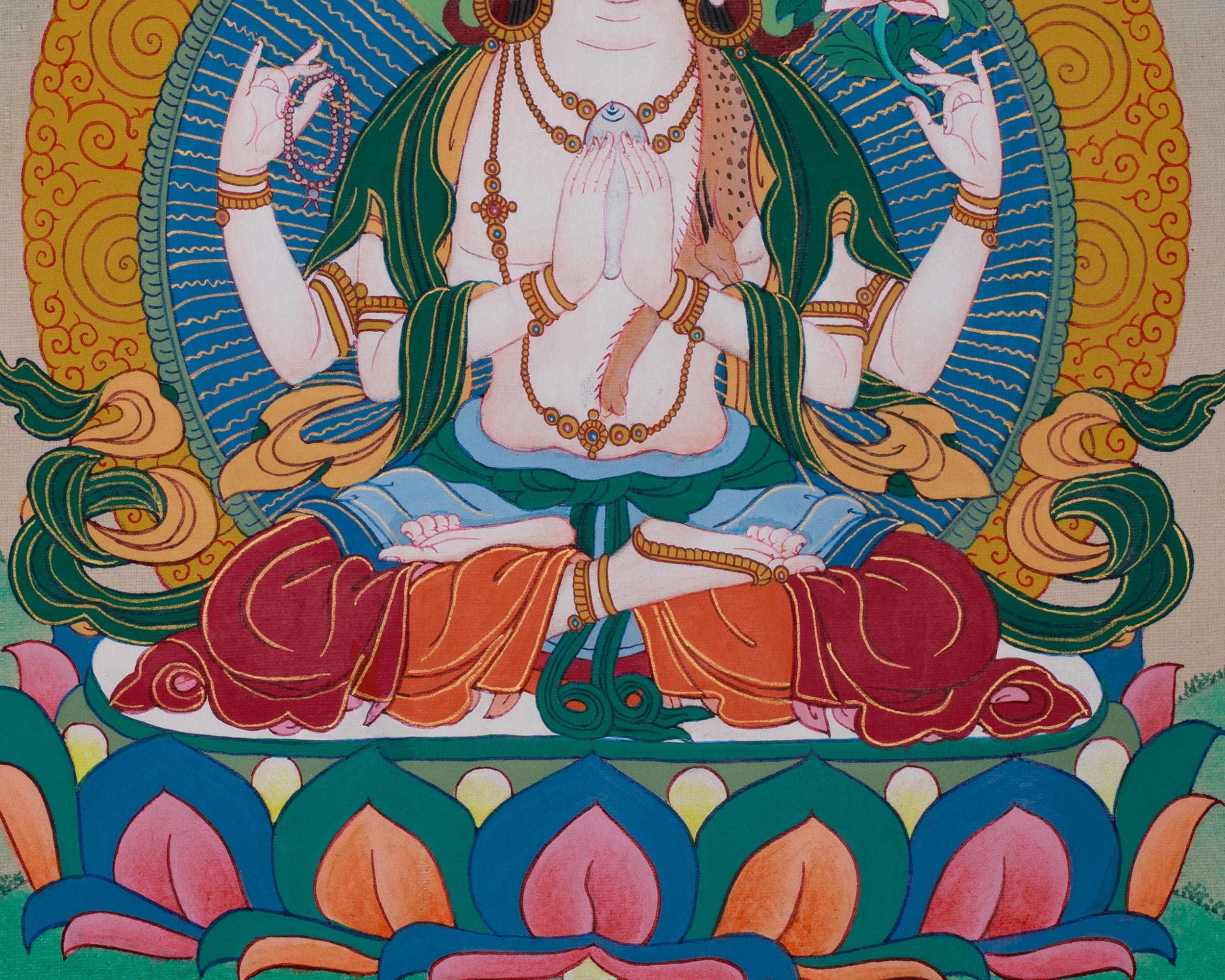 Chenrezig Compassion Bodhisattva | A Sacred Depiction of Infinite Mercy
