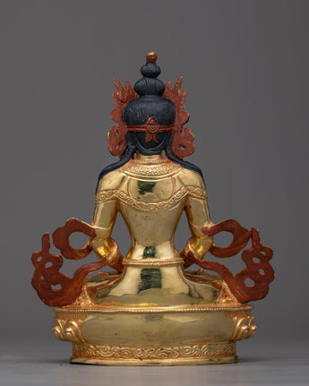 Gold Gilded Amitayus Statue