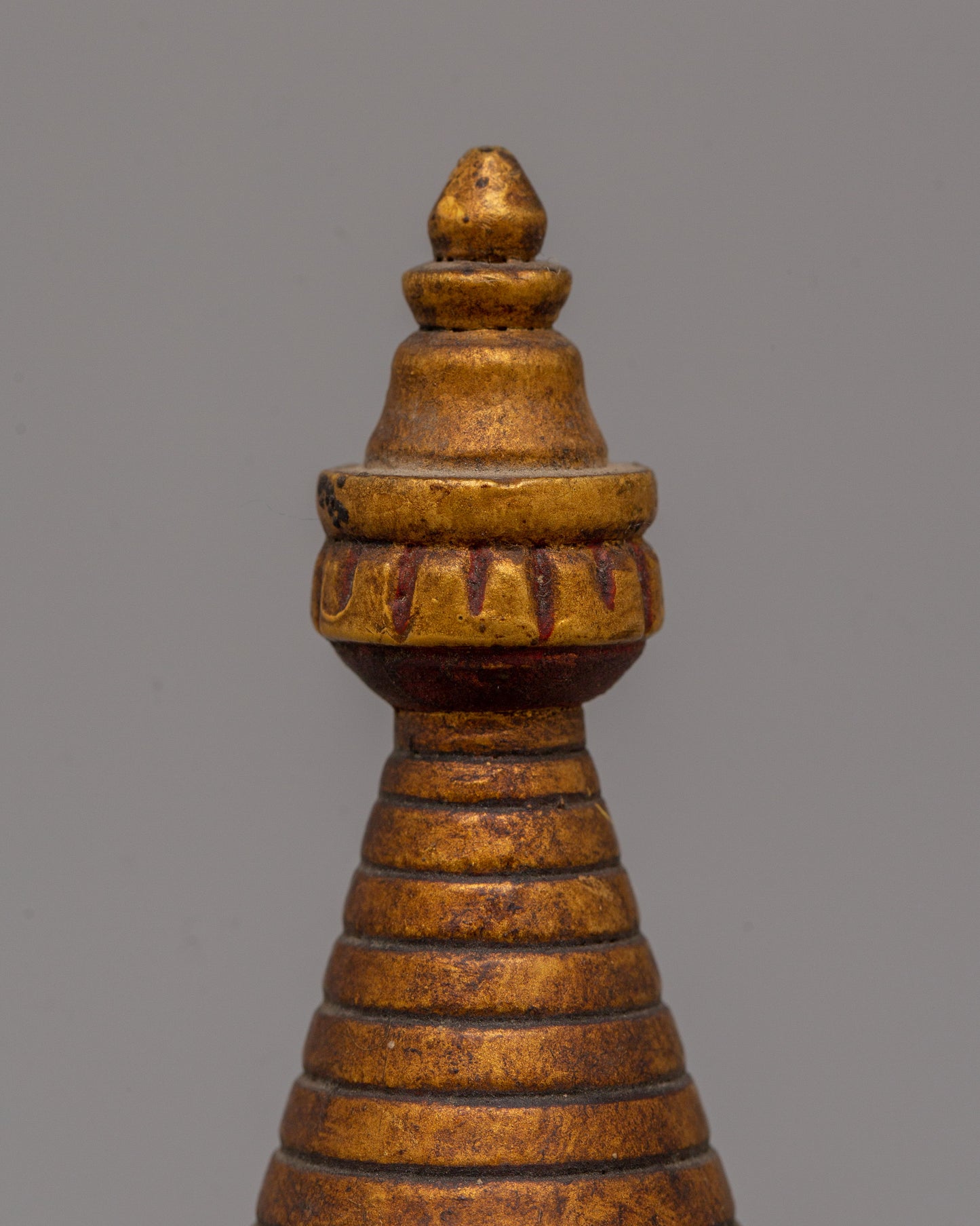 Boudhanath Stupa Statue | Wooden Body with Imitation Stone Inlay