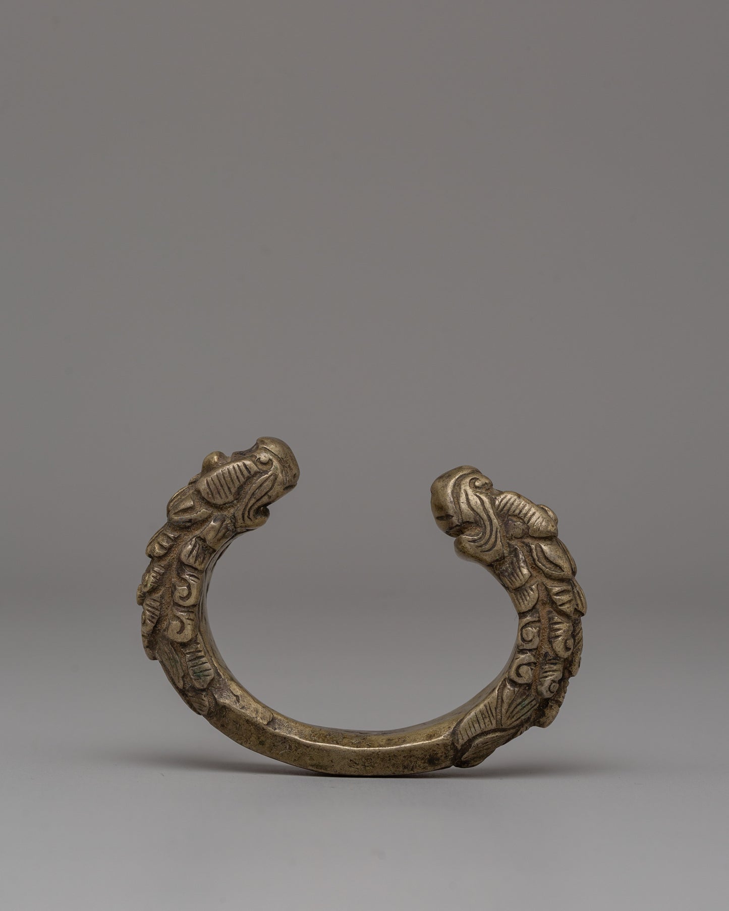 Dragon Head Bronze Bracelet | Unique Cultural Jewelry