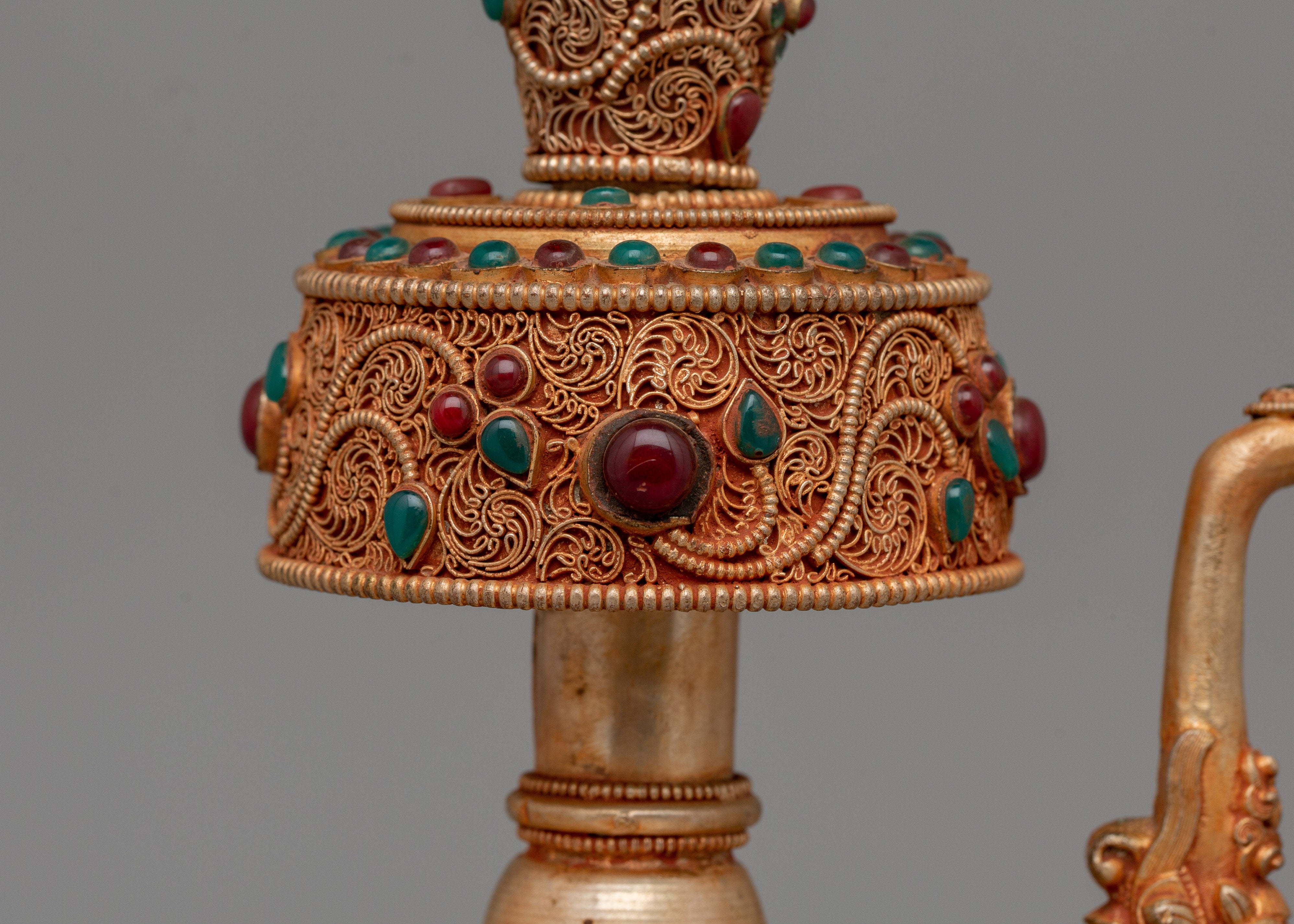 Tibetan Ritual Offering Bhumba | Sacred Tibetan Decor for Rituals and Prayer Spaces