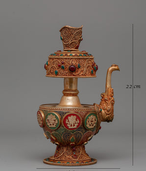 Tibetan Ritual Offering Bhumba | Sacred Tibetan Decor for Rituals and Prayer Spaces
