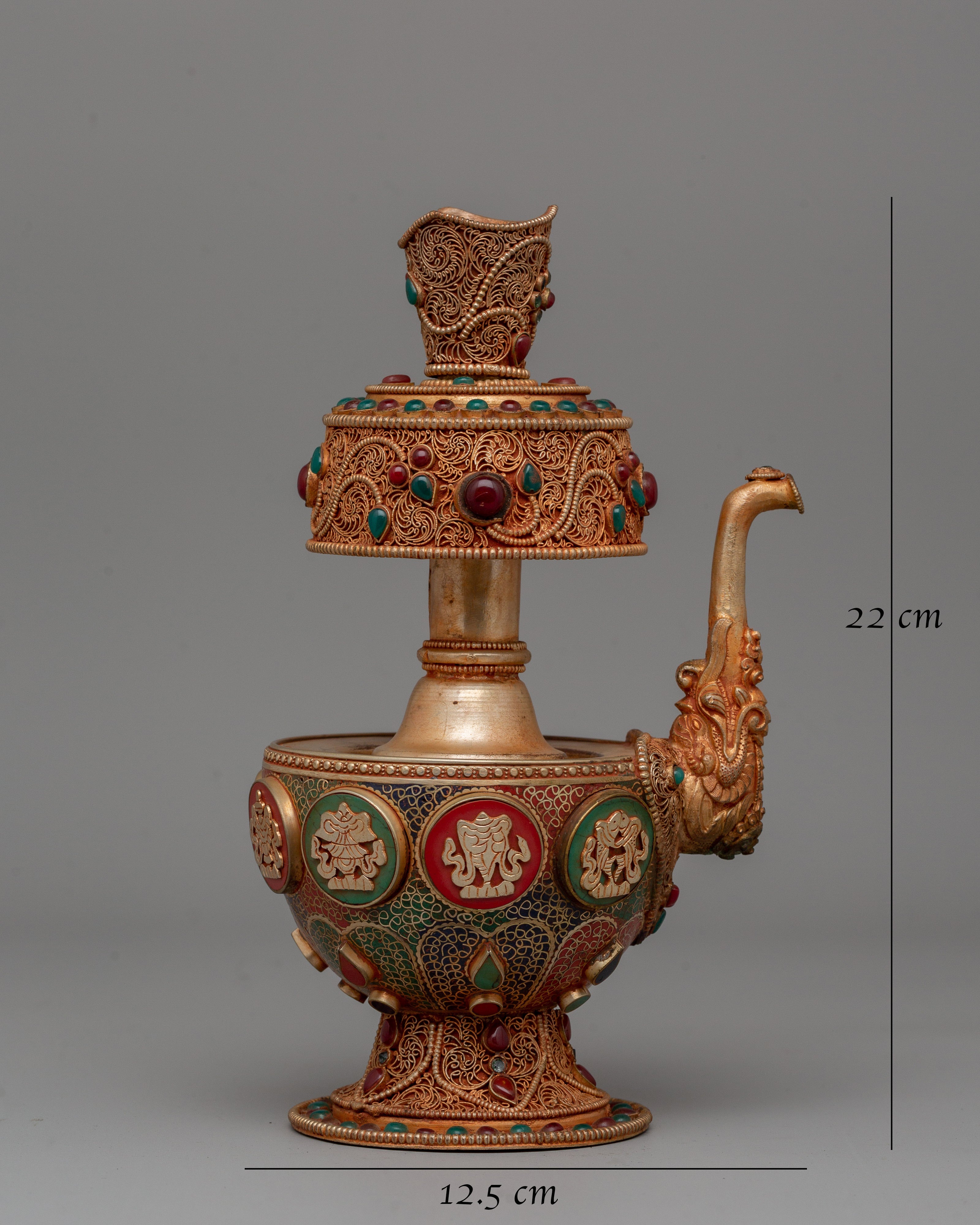 Tibetan Ritual Offering Bhumba | Sacred Tibetan Decor for Rituals and Prayer Spaces