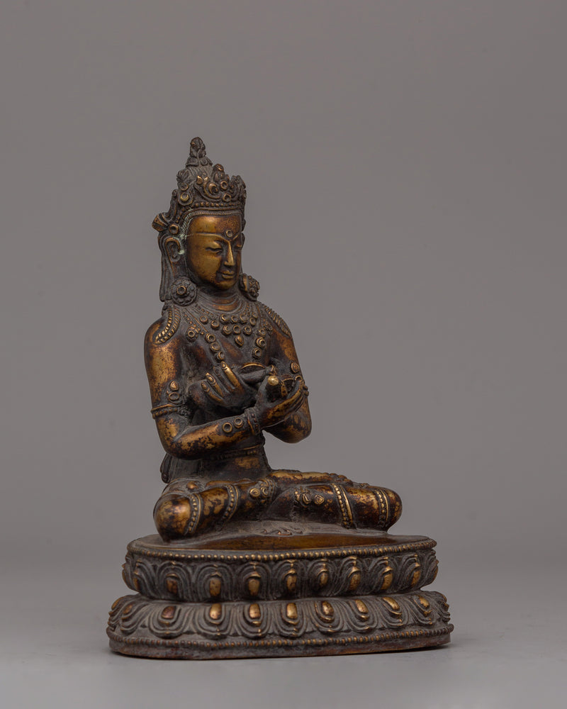 Vajradhara Buddha Statue | Hand-Carved Copper Sculpture