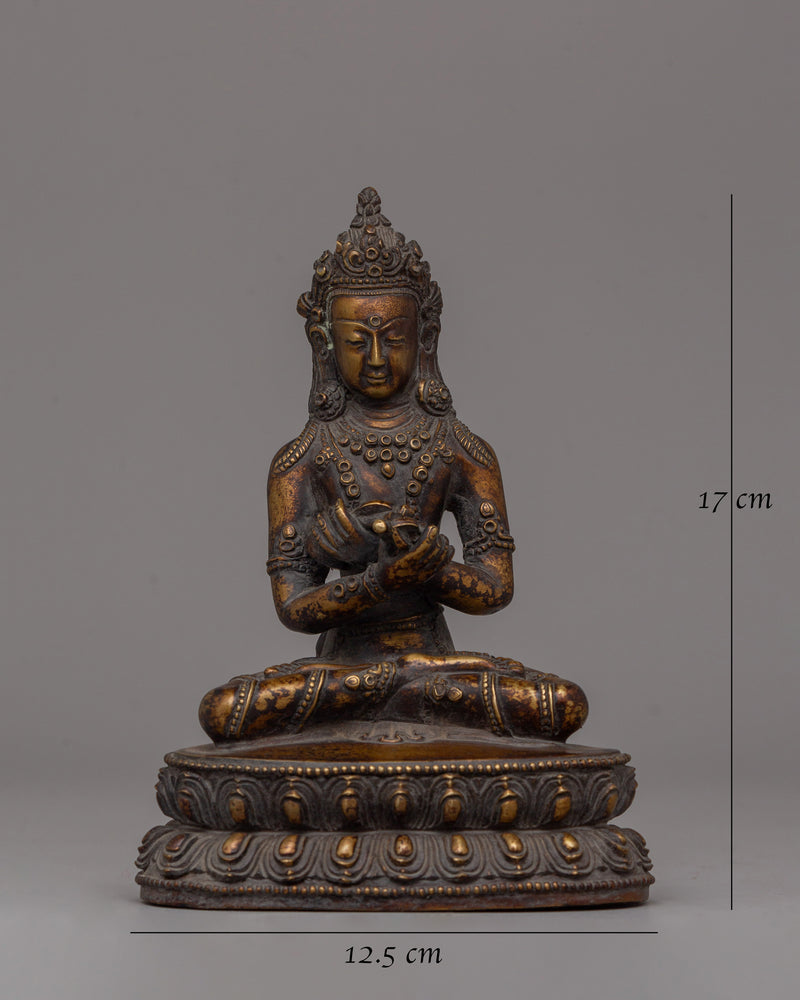 Vajradhara Buddha Statue | Hand-Carved Copper Sculpture