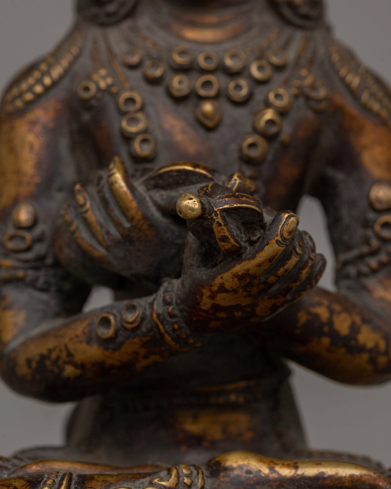 Vajradhara Buddha Statue | Hand-Carved Copper Sculpture