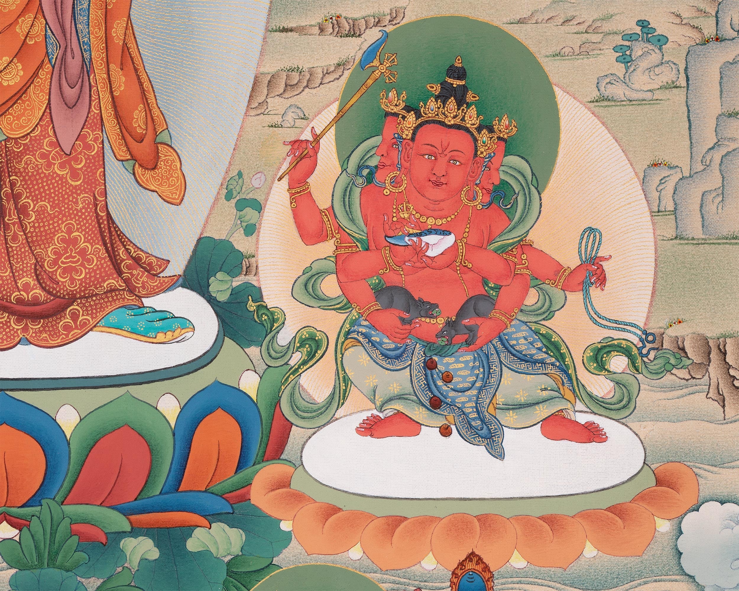 Pema Jungne with Four Dzambalas | Lotus Born Manifestation of Guru Rinpoche