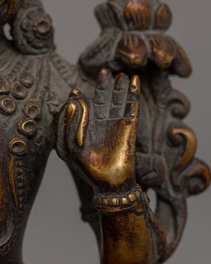 Handcrafted Manjushri Buddha Statue | Wisdom Deity Figurine