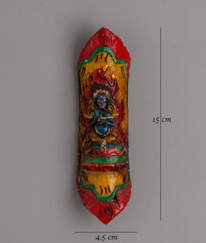 Sakya Mahakala Apron Ornament | Buffalo Bone Protector Apron Decor