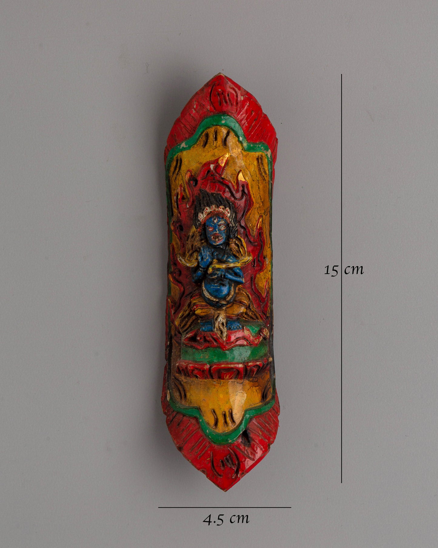 Sakya Mahakala Apron Ornament | Buffalo Bone Protector Apron Decor