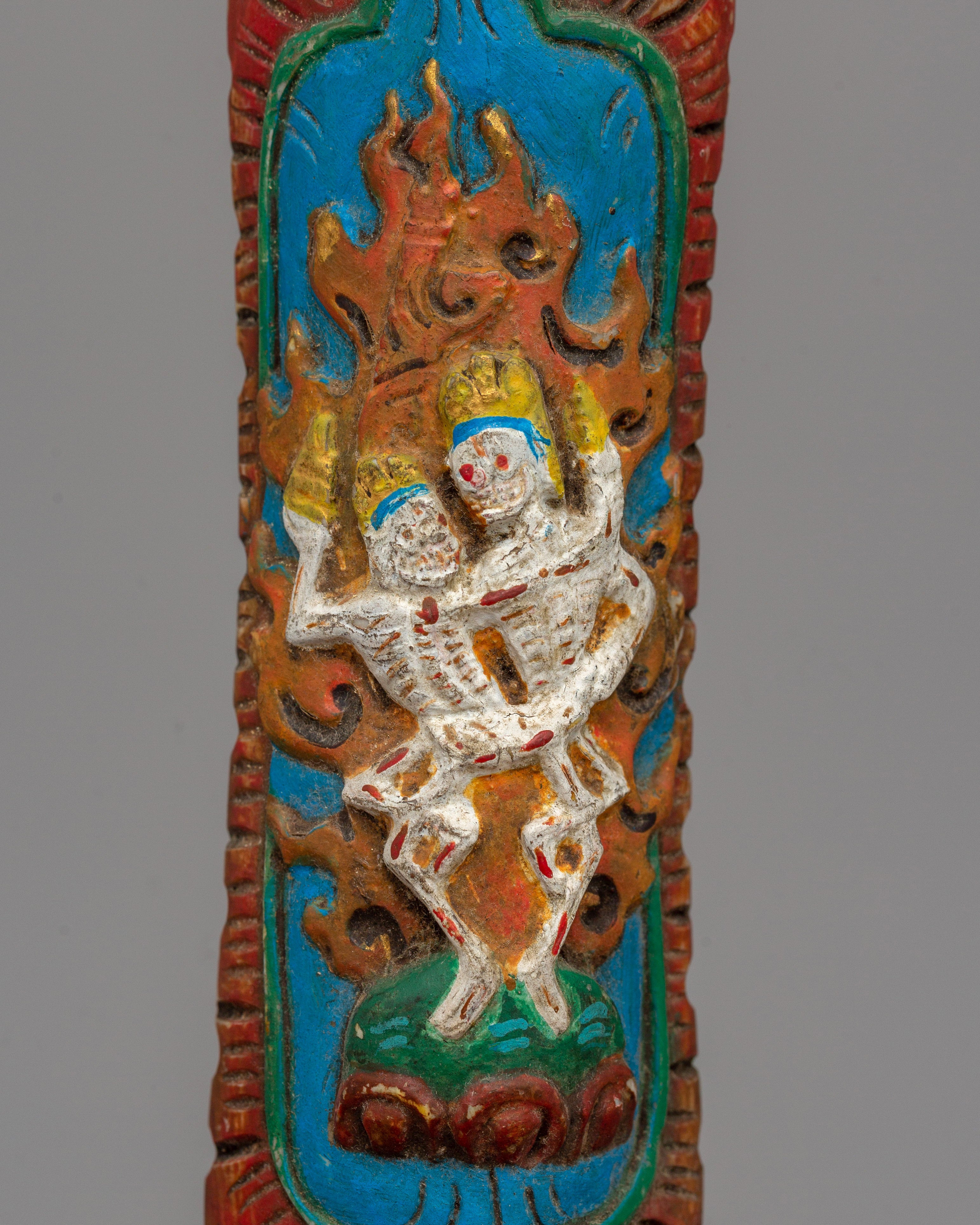 Buffalo Bone Citipati Apron | Tantric Ritual Tool