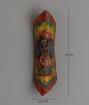 Hayagriva Apron Ornament | Buffalo Bone Tibetan Decor