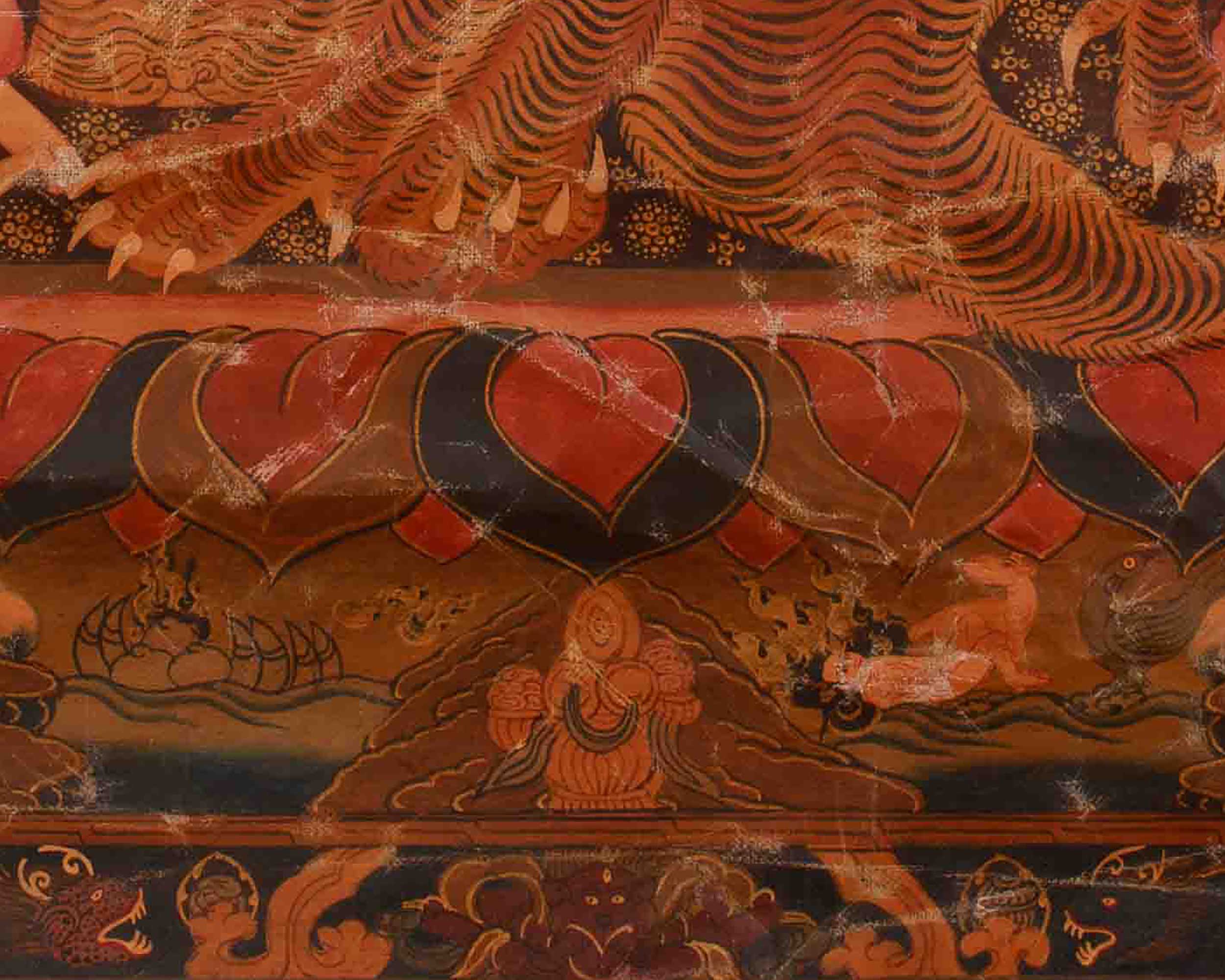 Traditional Wheel Of Life Thangka | Tibetan Buddhist Wisdom Artwork | Spiritual Wall Decor