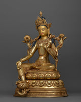 Loving Mother Green Tara Statue