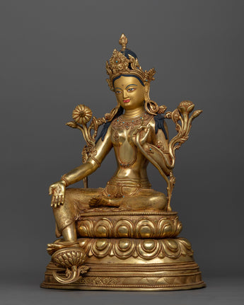 Loving Mother Green Tara Statue