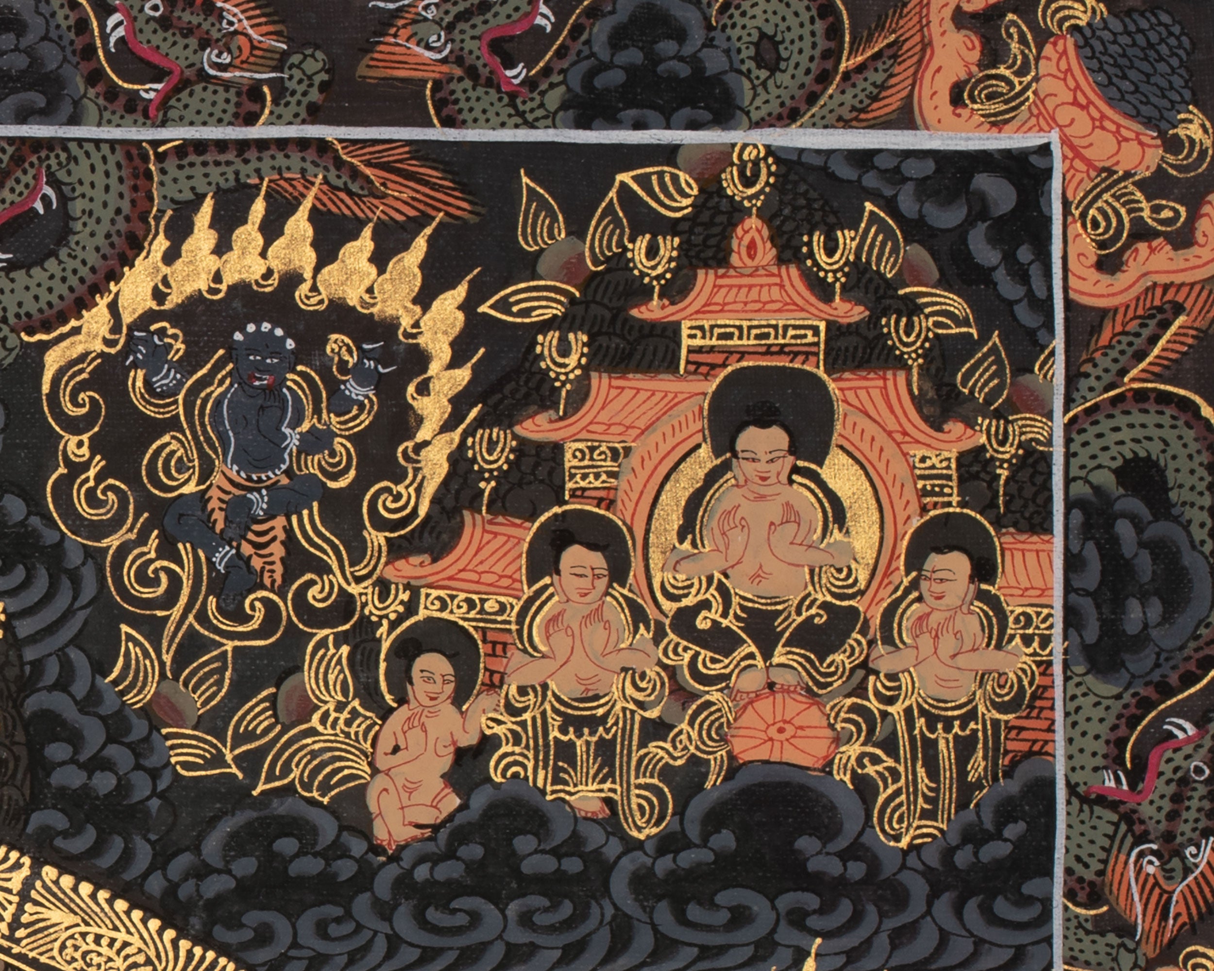 Buddha Shakyamuni Mandala Thangka | Tibetan Buddhist Mandala Art Featuring Historical Buddha
