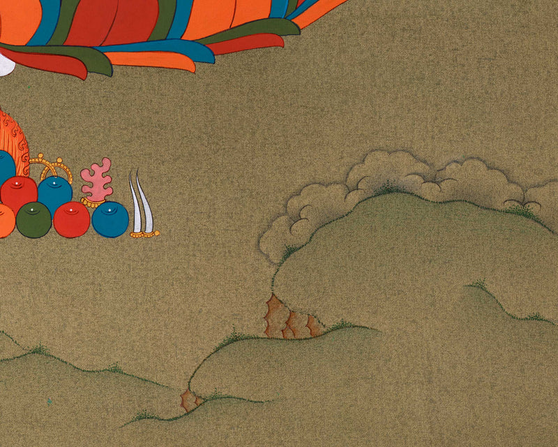 Journey to Compassion: Chenrezig Thangka | Gateway to Inner Tranquility