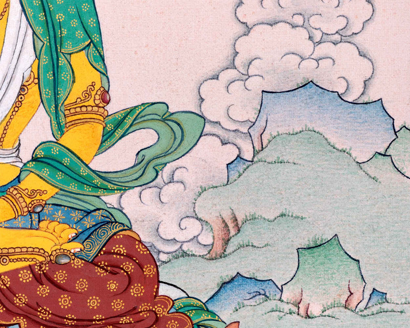 Kshitigarbha: Bodhisattva of Earth Thangka