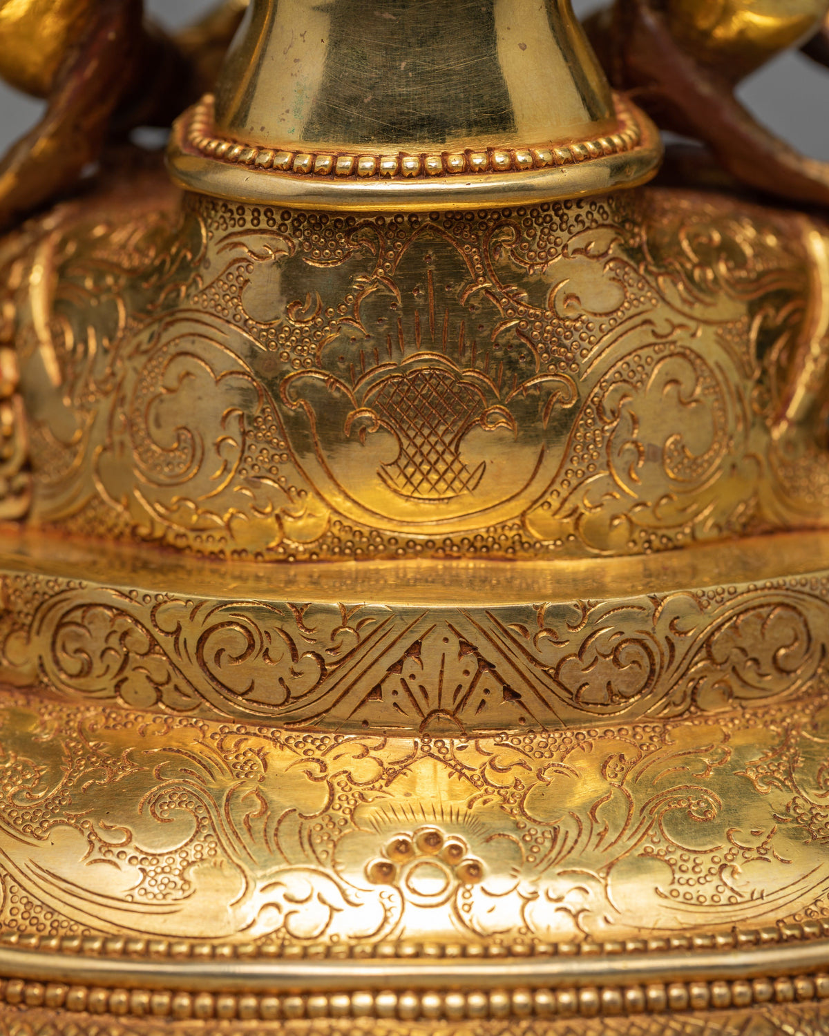 Amitayus Buddha |  Handcarved Gold Gilded Statue