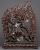 Wrathful Vajrapani Copper Sculpture