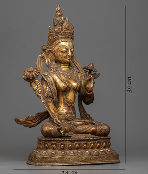 white-tara-antique statue 