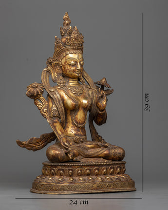 white-tara-antique statue 