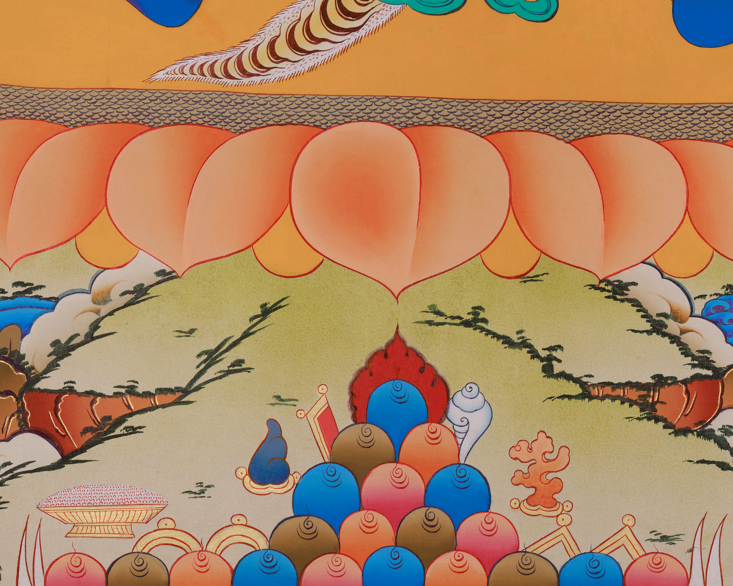 Himalayan Vajrapani Art | A Powerful Thangka of the Buddhist Protector