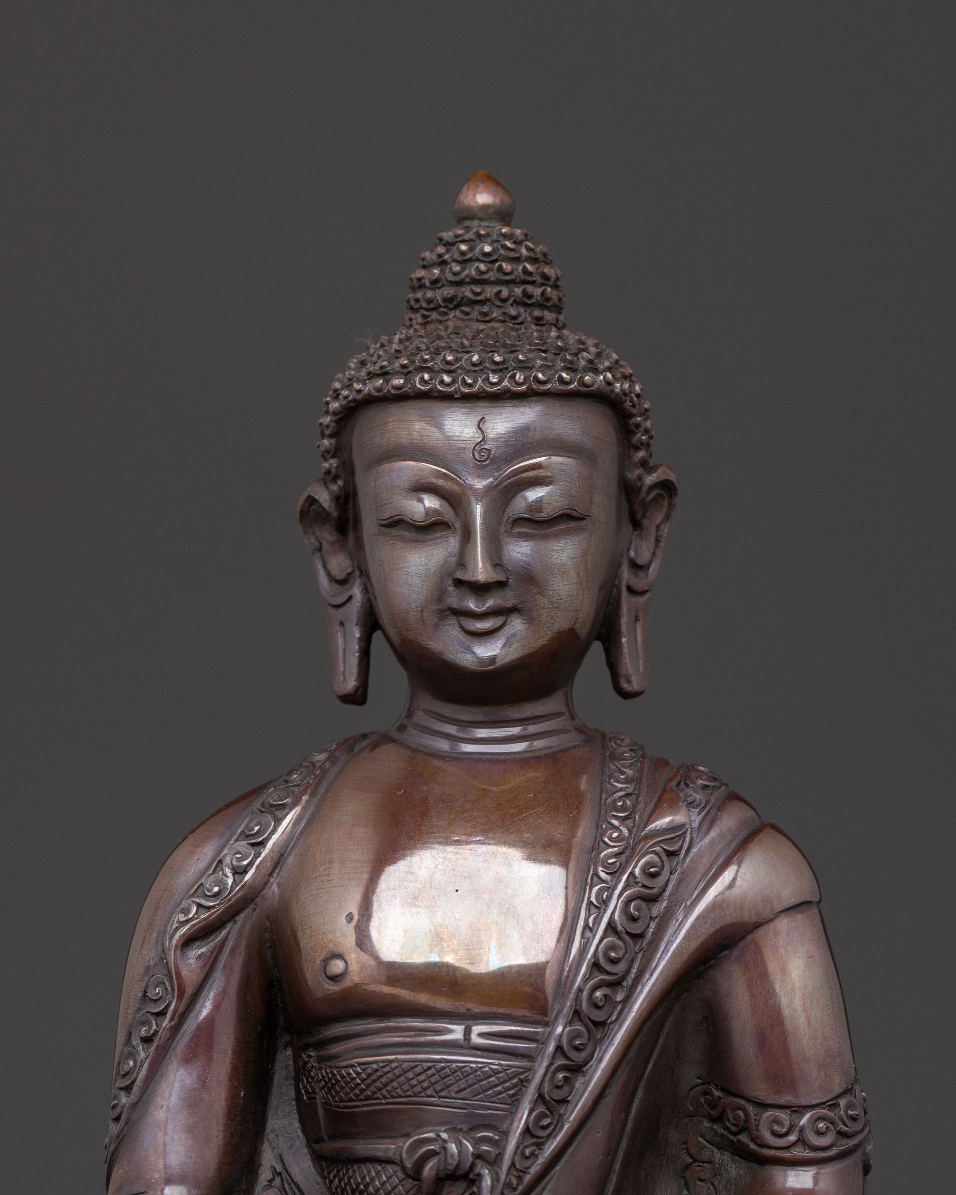 Amitabha Buddha | Serene Oxidized Copper Statue