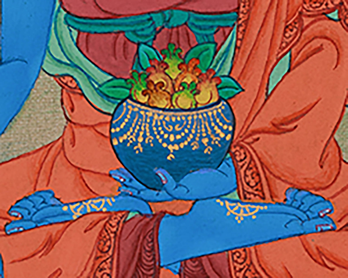 Bhaisajyaguru Buddha Thangka | Healing Buddha of Health and Protection