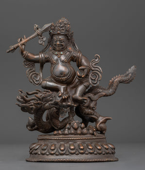 Handcrafted White Dzambhala Statue