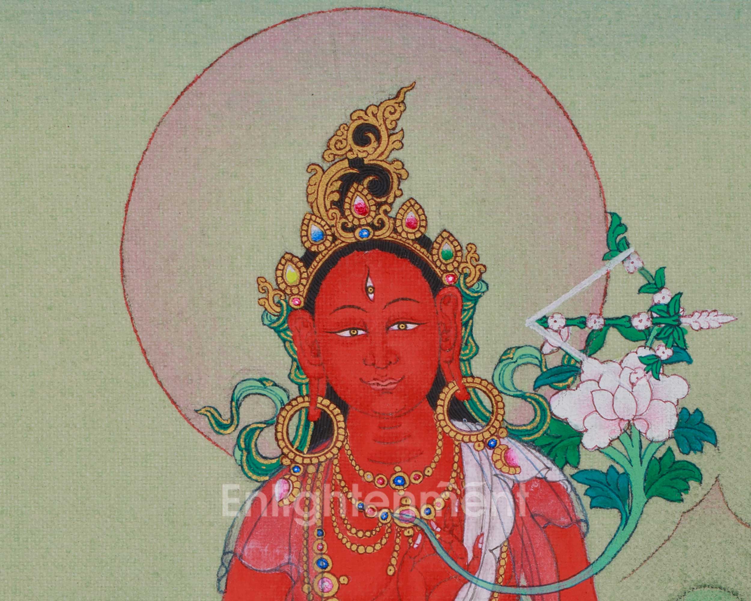 Sacred Red Tara Thangka | Fearless Protection and Meditation Practice