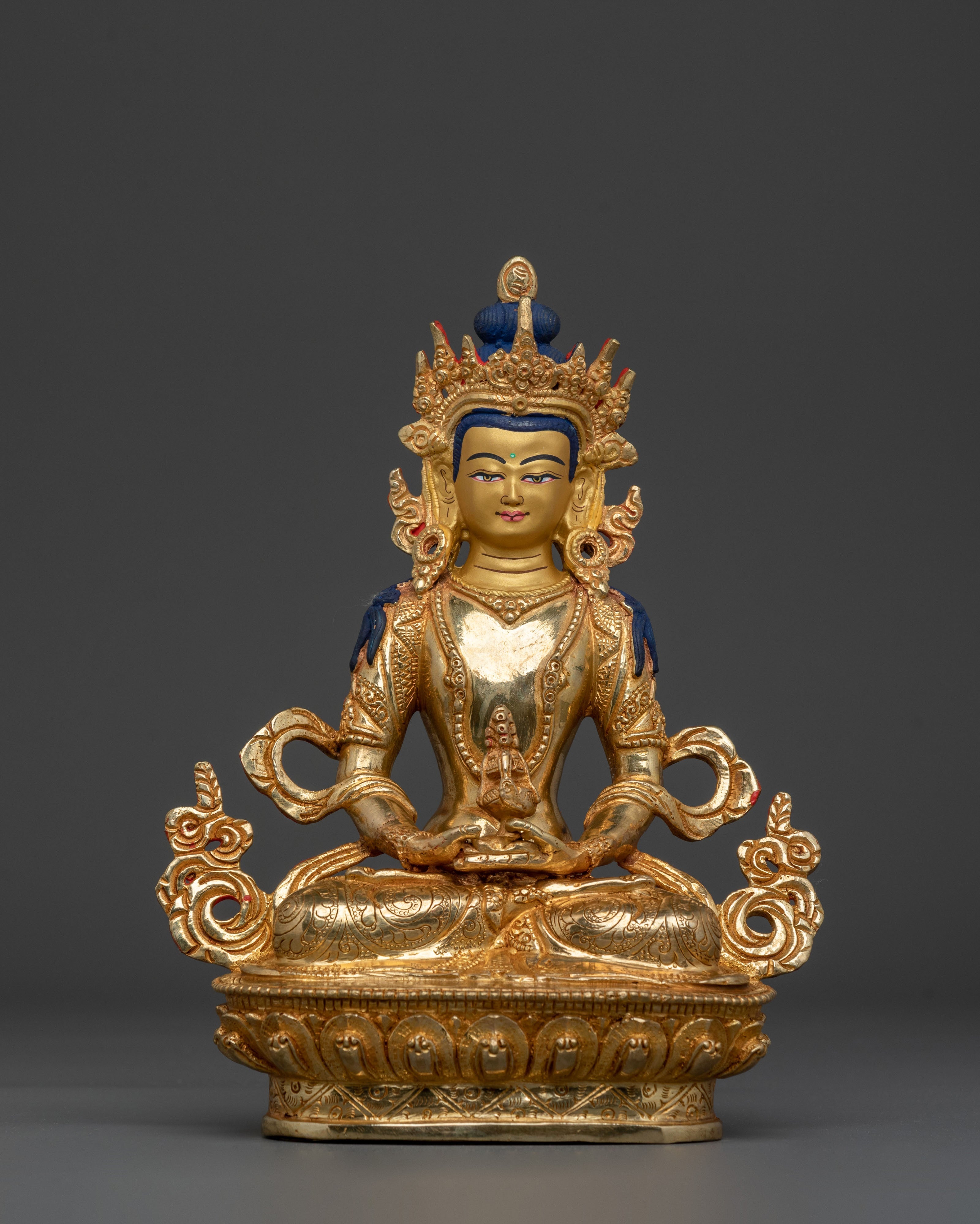  Handmade Tibetan Amitayus Sculpture 