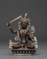 black-oxidized-manjushri-statue