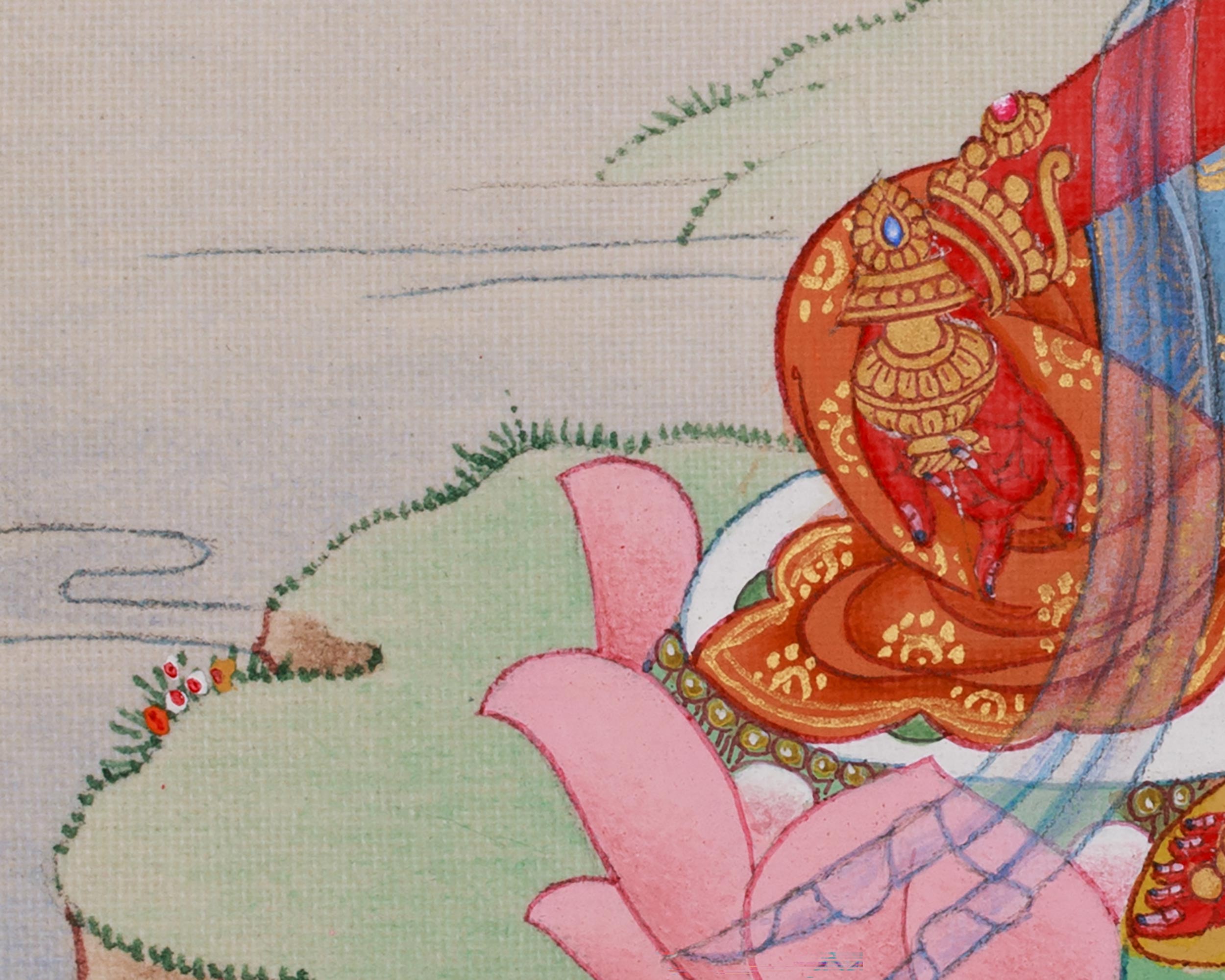 Buddhist Red Tara Thangka | Goddess Who Bestows Power and Wisdom