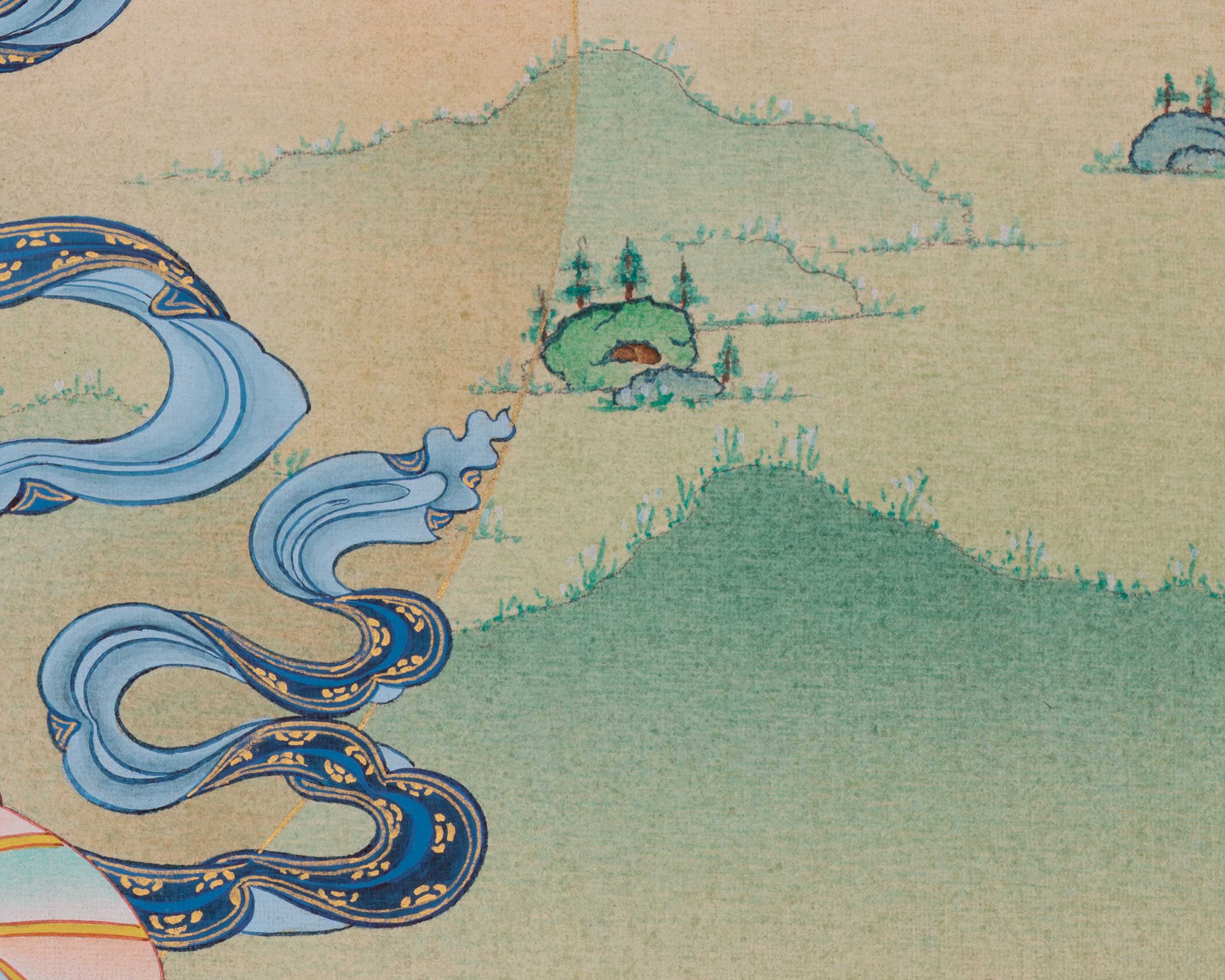 White Tara Buddhist Healing Deity Thangka | Tibetan Goddess of Longevity