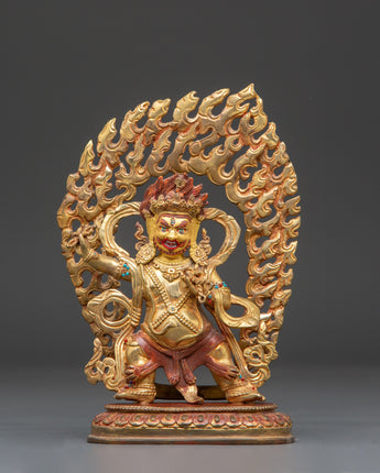 Golden Vajrapani Statue: The Protector of Buddha