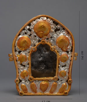 Tibetan Treasure Box | Gold Plated Ghau