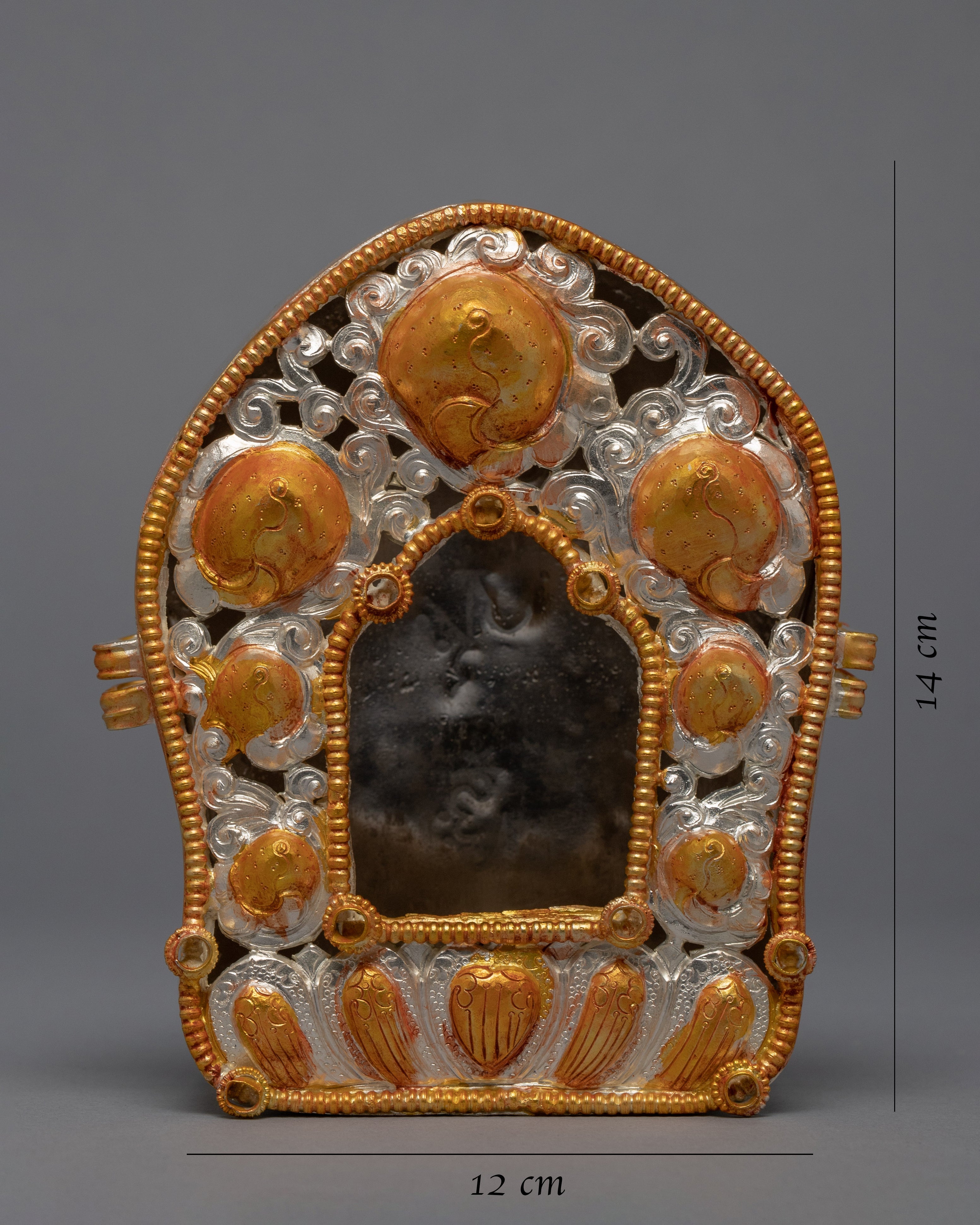 Tibetan Treasure Box | Gold Plated Ghau