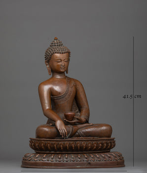 Shakyamuni Buddha Oxidized Figure Statue | Experience Divine Wisdom and Compassion