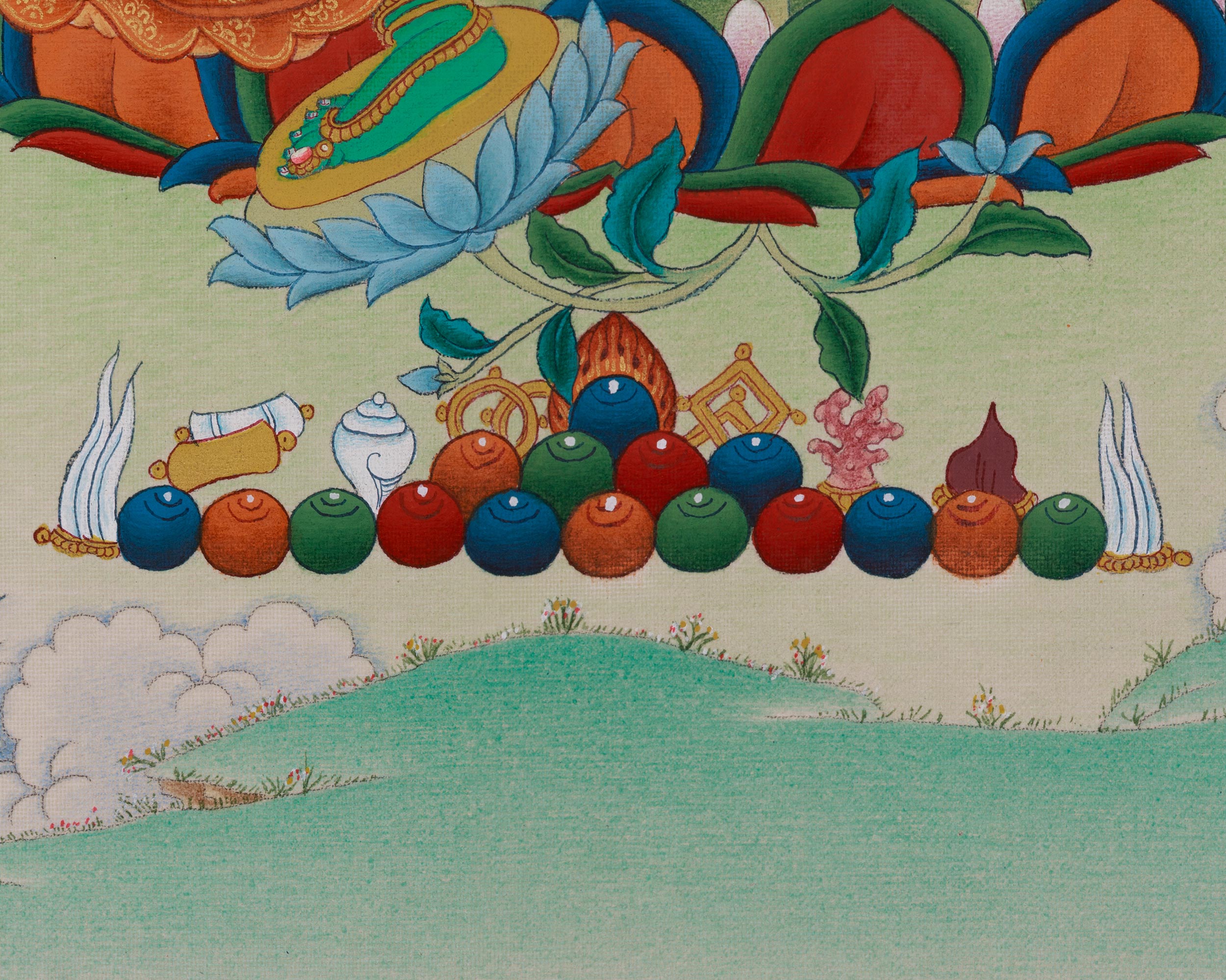 Mother of Liberation Green Tara Thangka | Himalayan Sacred Buddhist Artwork