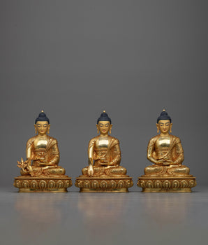 three-main buddha-statue set