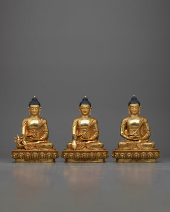 three-main buddha-statue set