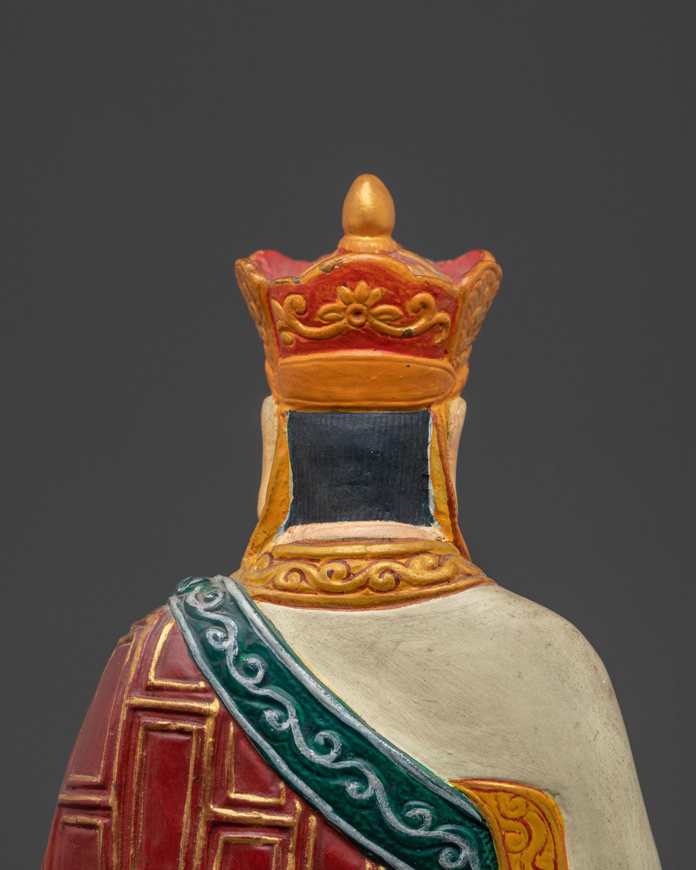 Traditional Karmapa Statue | Sacred Tibetan Buddhist Artwork