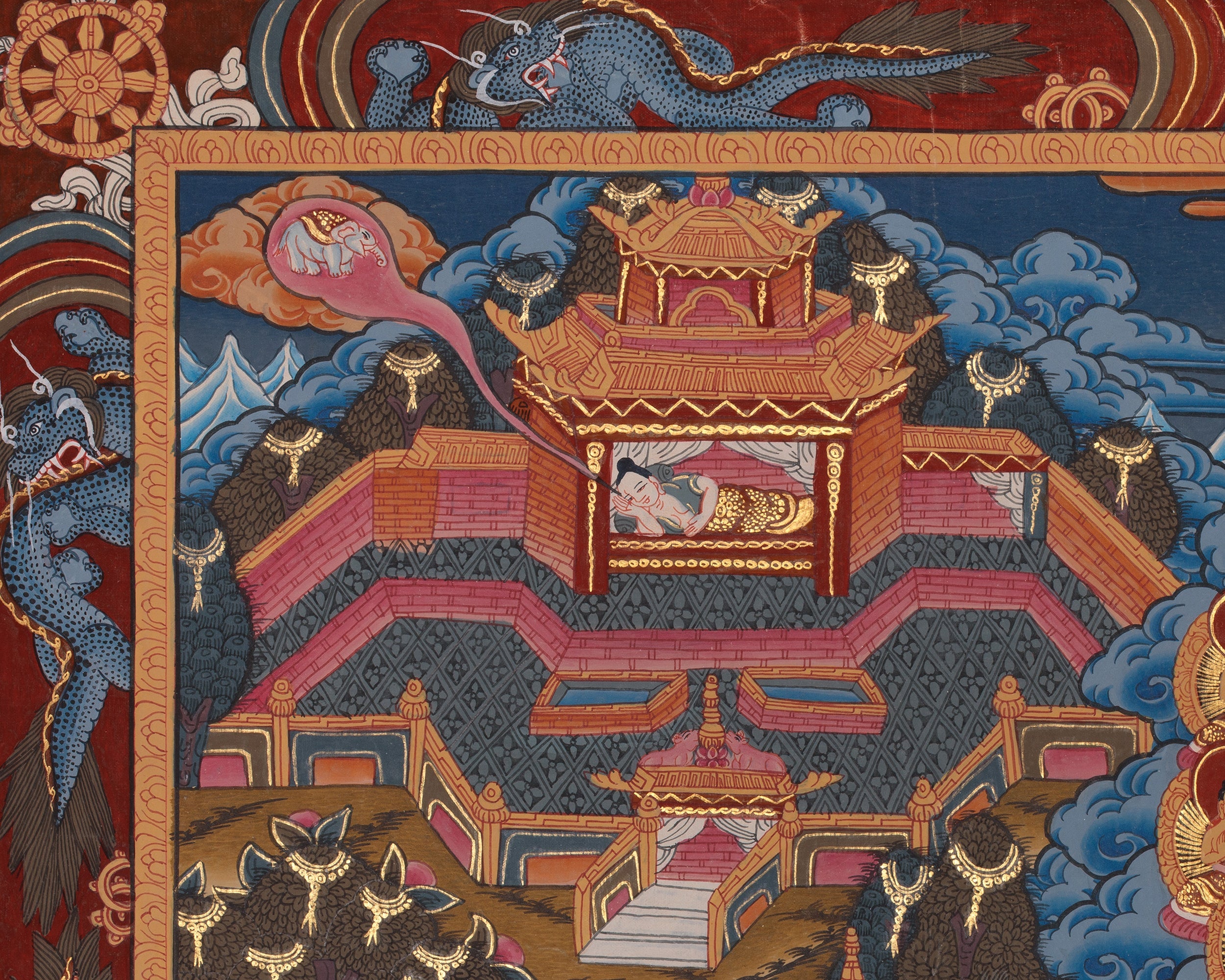 Buddha Life Story Himalayan Artwork | Buddha’s Path from Birth to Enlightenment