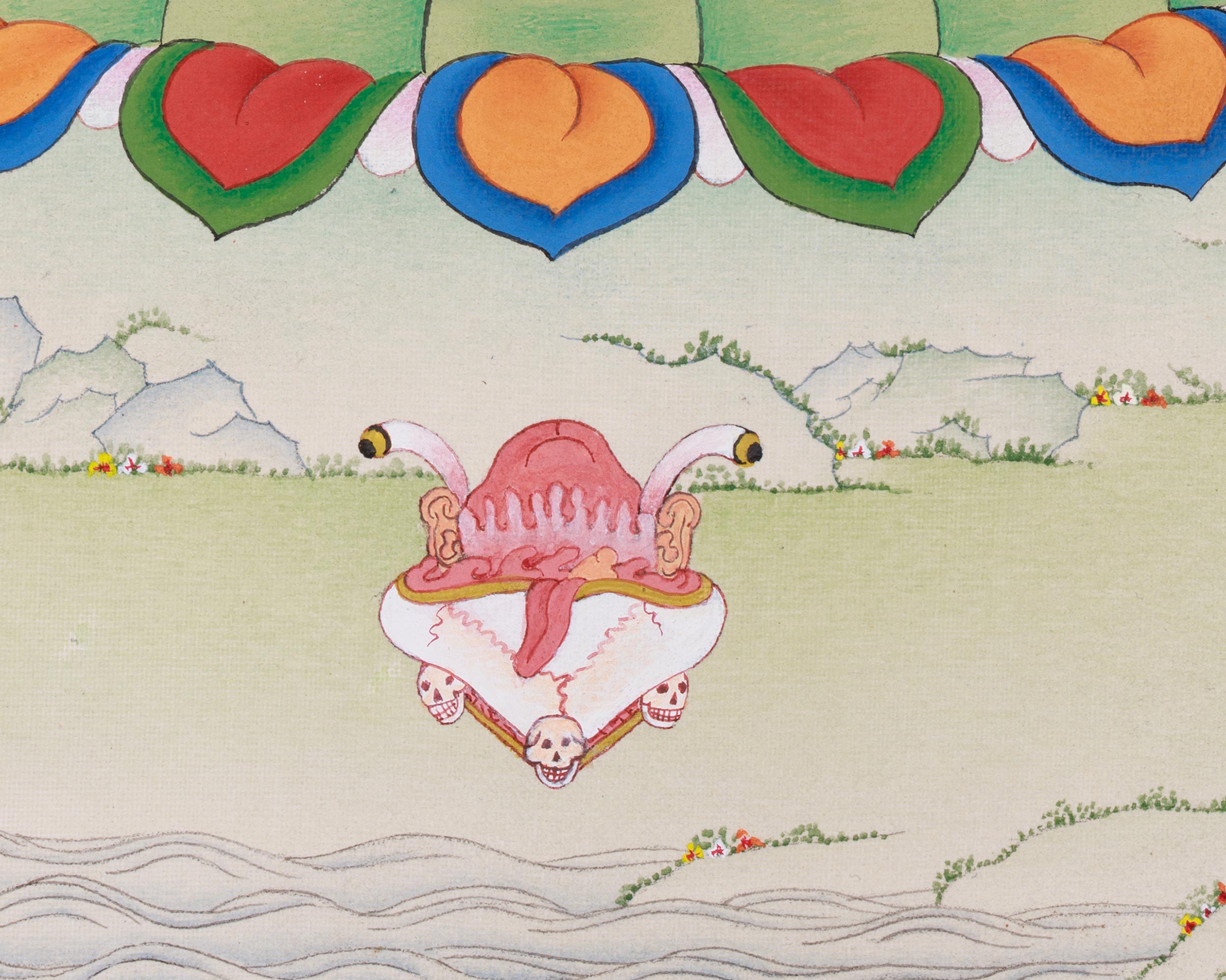 Sacred Chakrasamvara Yab-Yum Thangka | Yidam Artwork for Spiritual Transformation