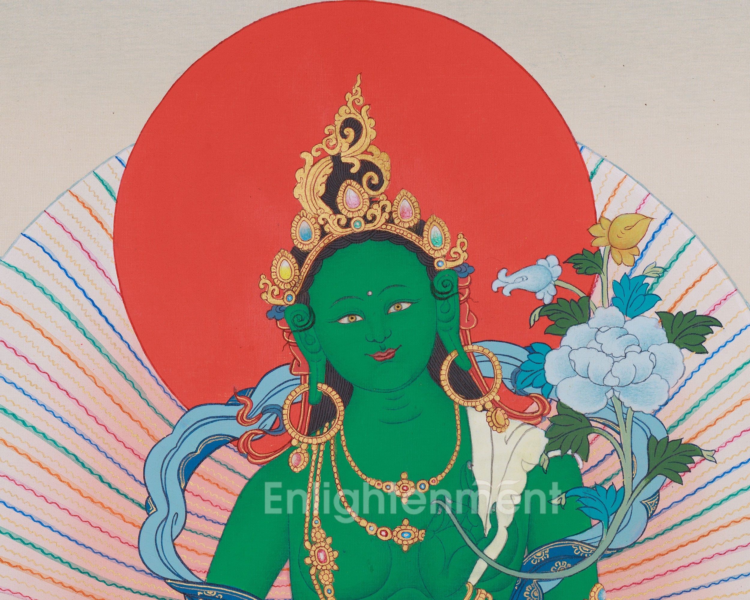 Sacred Green Tara Thangka | Shyama Tara | Mother of All Buddha