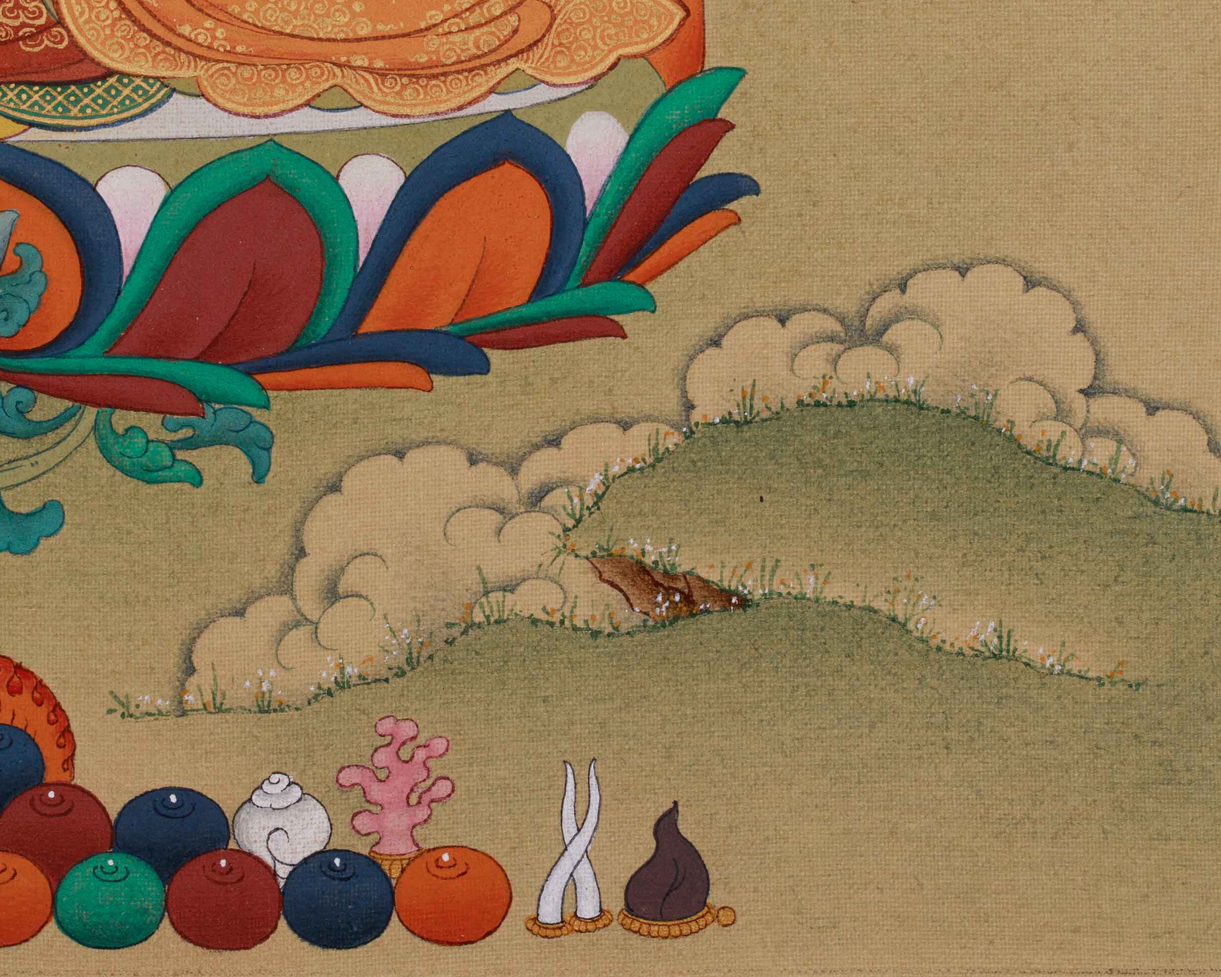 Dakini Red Tara Thangka | Goddess of Courage, Compassion, and Liberation